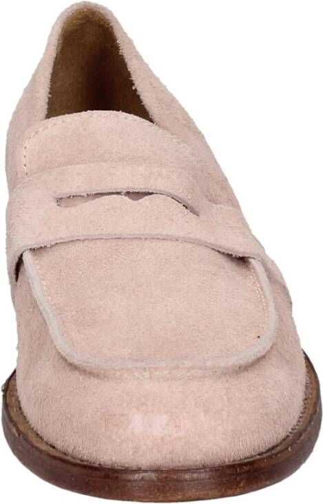 Moma Vintage Suède Loafers Pink Dames
