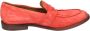 Moma Vintage Suède Loafers voor Vrouwen Red Dames - Thumbnail 3