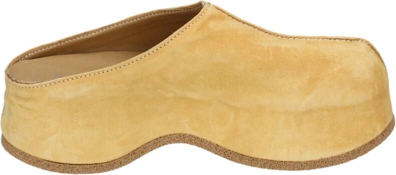 Moma Vintage Suède Sandalen voor Vrouwen Yellow Dames