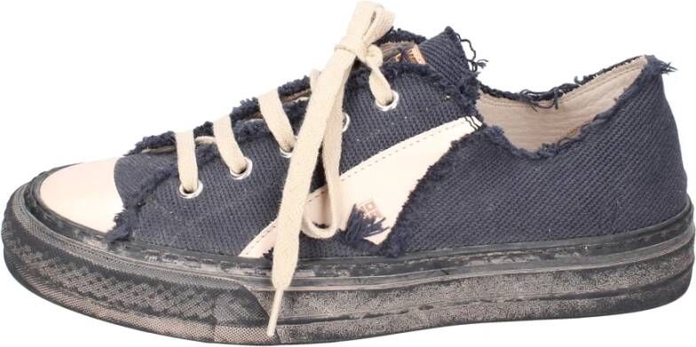 Moma Vintage Textiel Dames Sneakers Black Dames