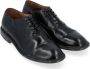 Moma Zwarte Vintage Leren Oxford Schoenen Black Heren - Thumbnail 4