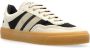 Moncler Canvas Leren Sneakers Ronde Neus Beige - Thumbnail 6