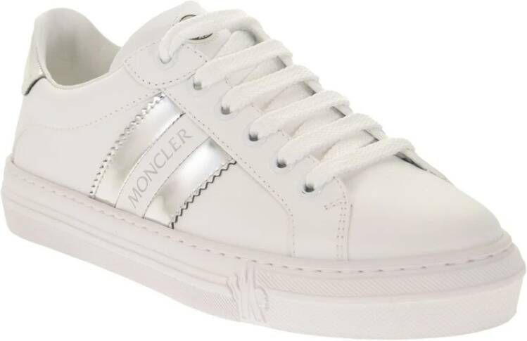 Moncler Ariel Leren Sneakers White Dames