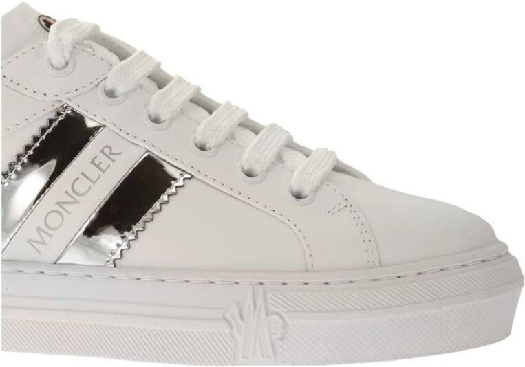 Moncler Ariel Leren Sneakers White Dames
