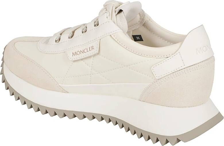 Moncler Beige Sneakers Pacey2 Nubuck Suède