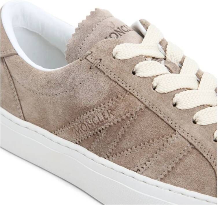 Moncler Beige Sneakers Stijlvolle Eco-vriendelijke Schoenen Beige Dames