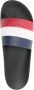 Moncler Zwarte Zwembad Slippers met Tricolor Band Black - Thumbnail 11