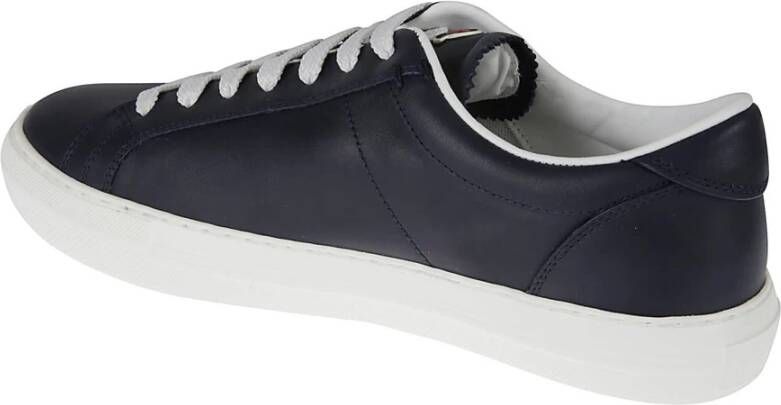 Moncler Blauwe Leren Sneakers voor Heren