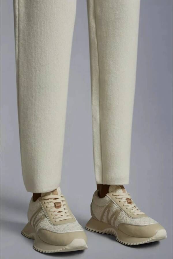 Moncler Bouclé Sneakers Vetersluiting Lichtgewicht TPU Zool