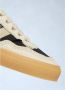 Moncler Canvas Leren Sneakers Ronde Neus Beige - Thumbnail 2