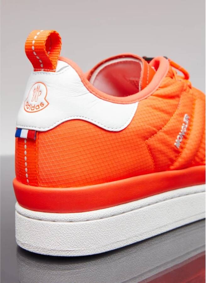 Moncler Gewatteerde Lage Top Sneakers Orange Heren