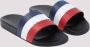 Moncler Grijze Slides Schoenen Breed Band Multicolor Heren - Thumbnail 13