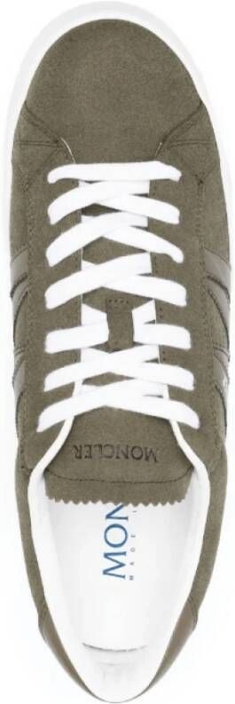Moncler Groene Sneakers met Panelen en Logoprint