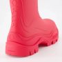 Moncler Instap Ronde Neus Ingestanste Logo Laarzen Pink Dames - Thumbnail 4
