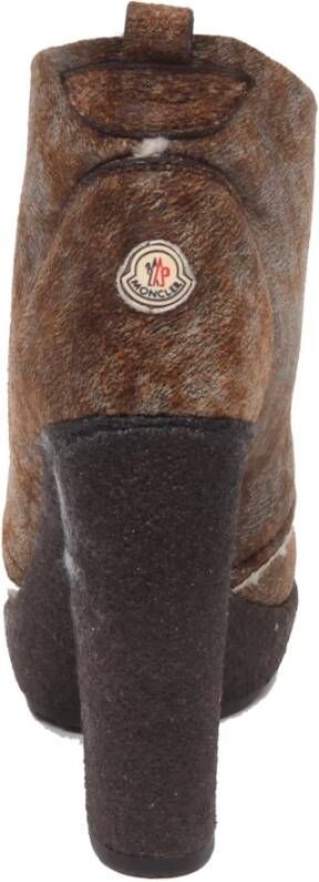 Moncler Italiaanse leren laars met hoge hak