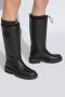 Moncler Zwarte kniehoge laarzen met reliëflogo Black Dames - Thumbnail 8