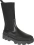 Moncler Leren laarzen met elastische zijinzetten Black Dames - Thumbnail 2