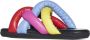 Moncler Leren Slides met Kleurblok Effect Multicolor Dames - Thumbnail 3