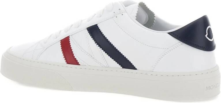 Moncler Leren Sneakers met Tricolor Banden Multicolor Heren