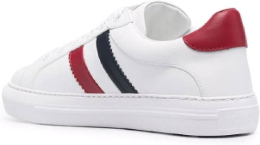 Moncler Leren Sneakers met Zijstreep