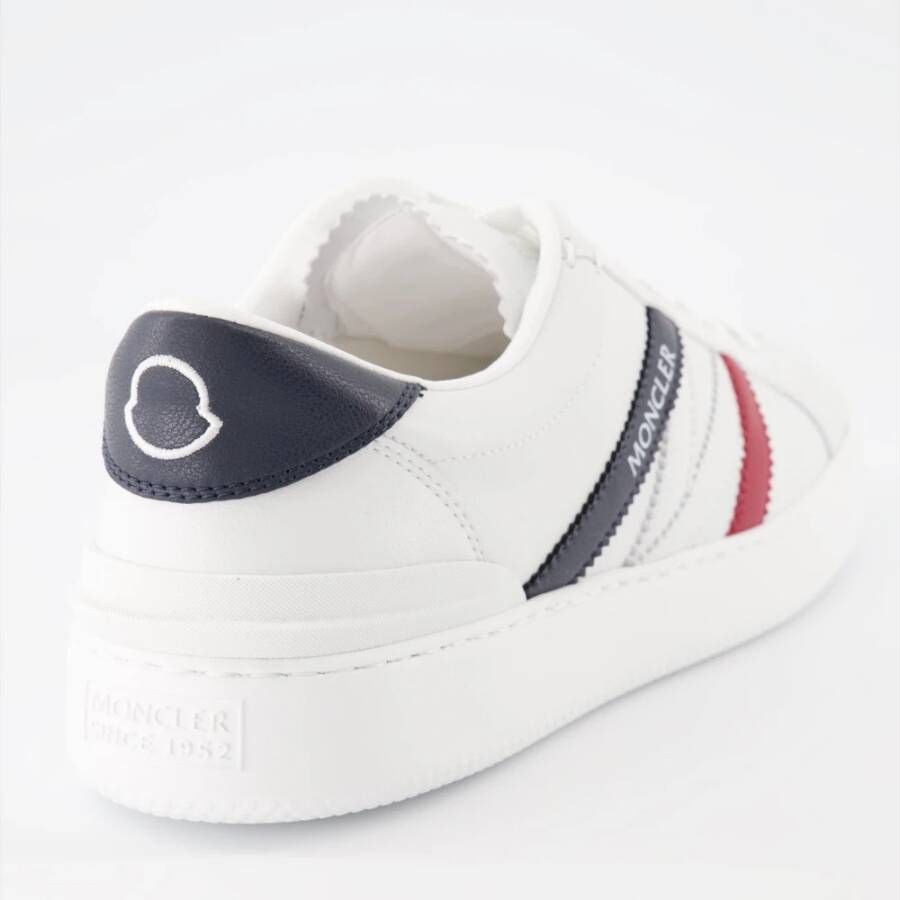 Moncler Leren vetersneakers White Heren
