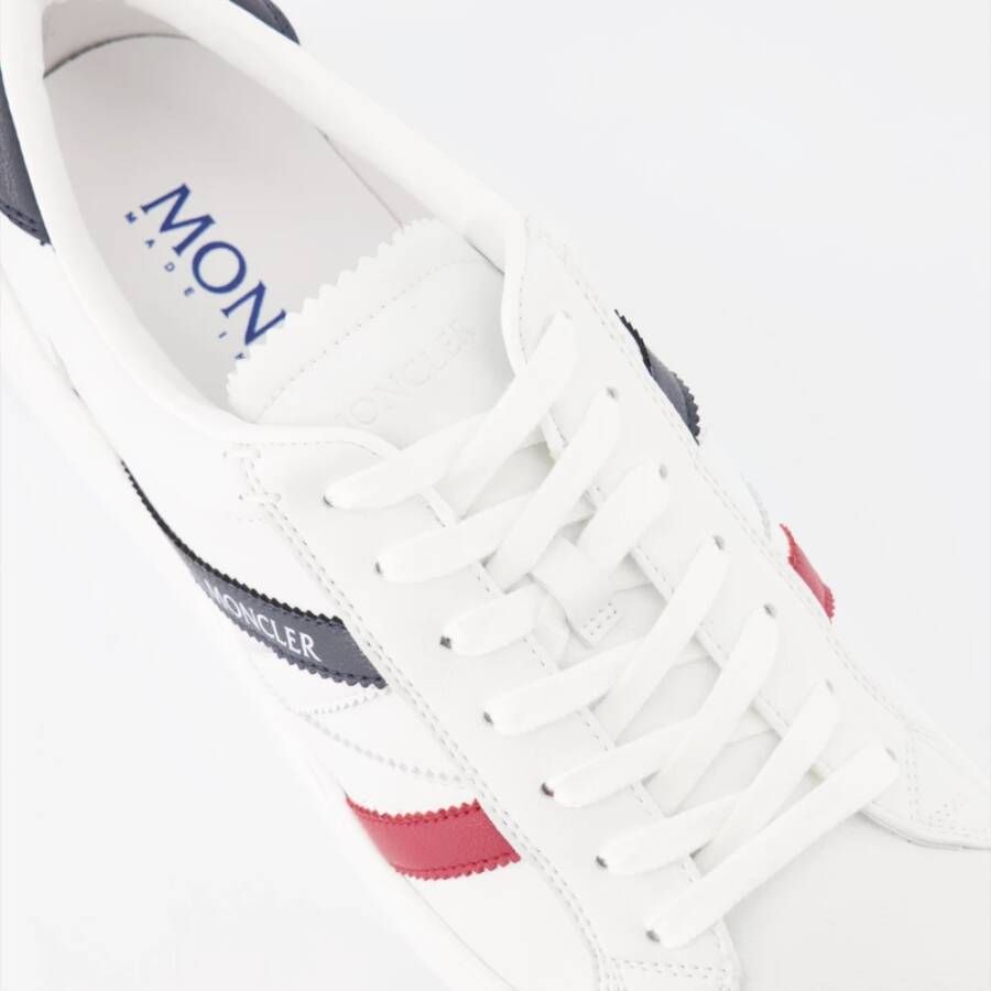 Moncler Leren vetersneakers White Heren