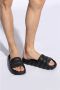 Moncler Zwarte Slide Sandalen met Dekbeddecoratie Black Heren - Thumbnail 9