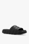 Moncler Zwarte Oversized Zachte Rubberen Muiltjes Black - Thumbnail 5