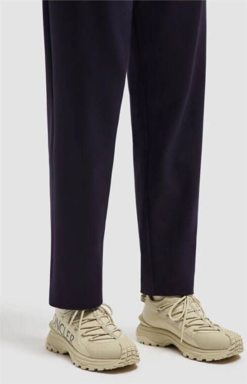 Moncler Luxe Sneakers met Vibram Zool Beige Heren