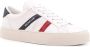 Moncler Leren lage sneakers met driekleurige banden White Dames - Thumbnail 5