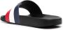 Moncler Zwarte Zwembad Slippers met Tricolor Band Black - Thumbnail 15