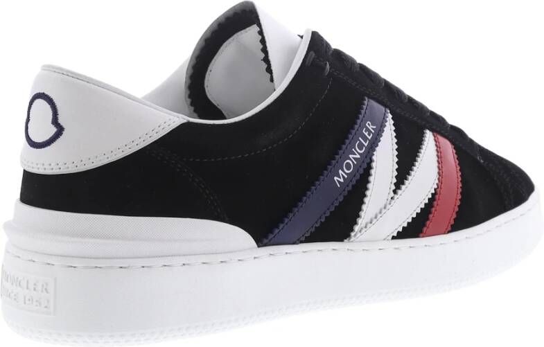 Moncler Monaco M Low Top Sneakers Zwart Heren