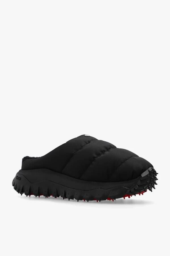 Moncler Gewatteerde Trailgrip Aprs Platform Slides Zwart Heren