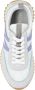 Moncler Logo Sneakers Wit Lichtblauw Rubberen Zool Blue Dames - Thumbnail 14