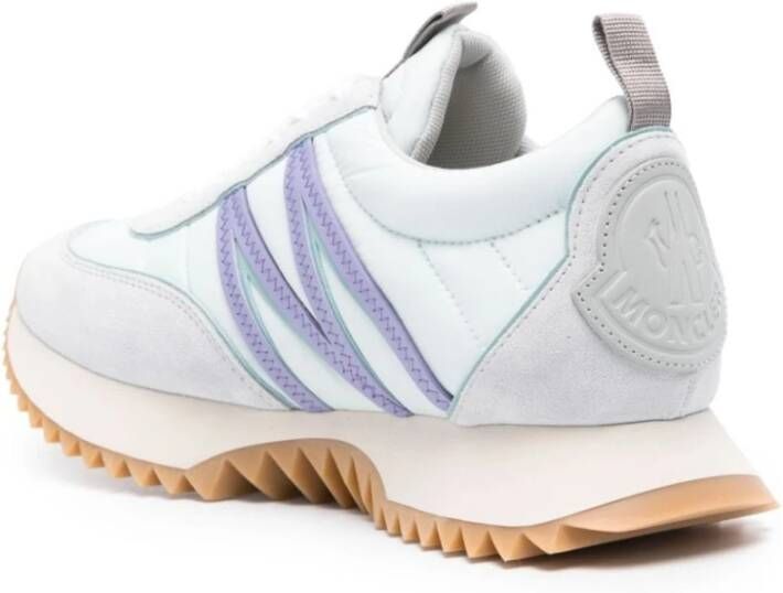 Moncler Pacey Sneakers Wit en Lichtblauw Multicolor Dames