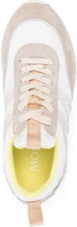 Moncler Pacey Witte Nylon Sneakers Multicolor Dames