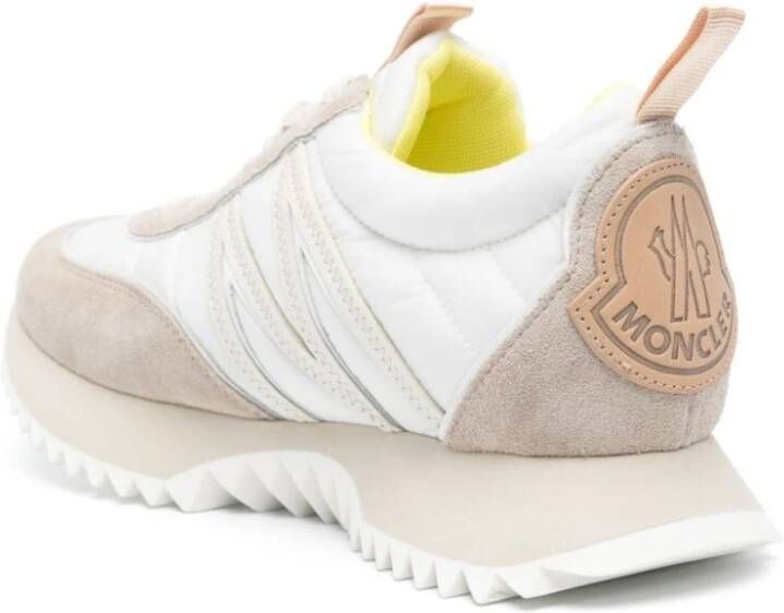 Moncler Pacey Witte Nylon Sneakers Multicolor Dames