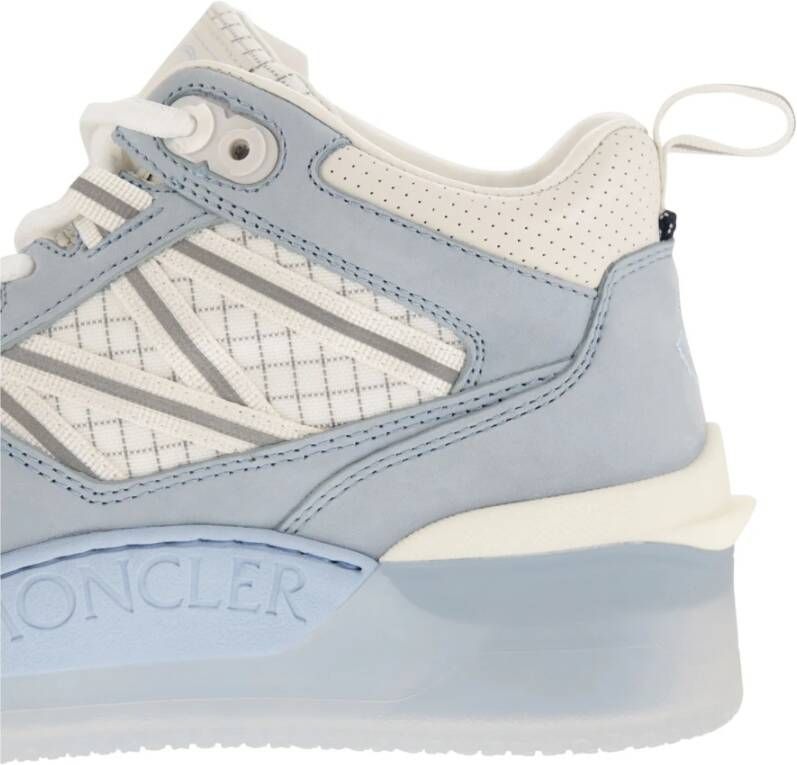 Moncler Pivot High Sneakers met reflecterende inzetstukken Blue Dames