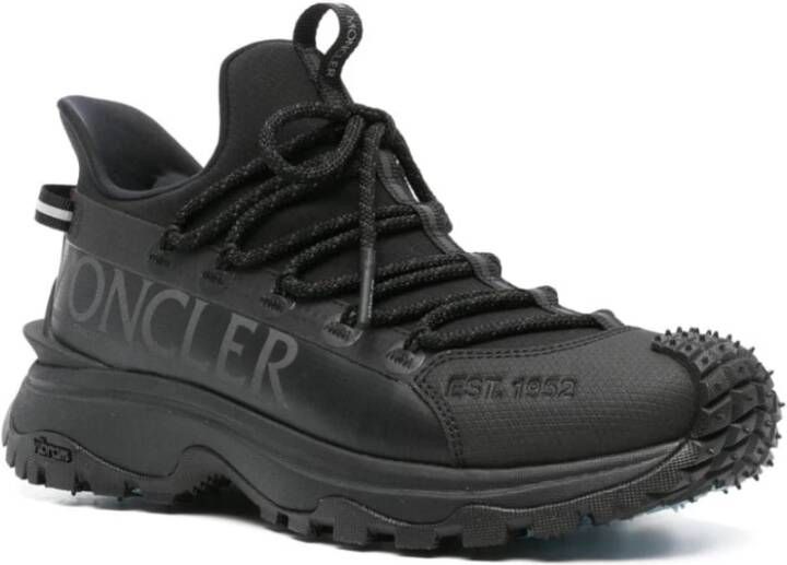 Moncler Zwarte Sneakers met Tonaal Ontwerp Black Dames
