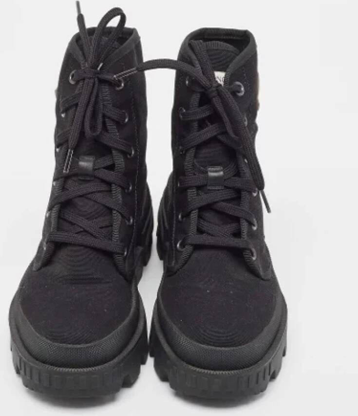 Moncler Pre-owned Canvas boots Black Dames