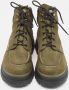 Moncler Pre-owned Leather boots Green Dames - Thumbnail 3