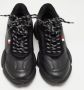 Moncler Pre-owned Leather sneakers Black Dames - Thumbnail 2