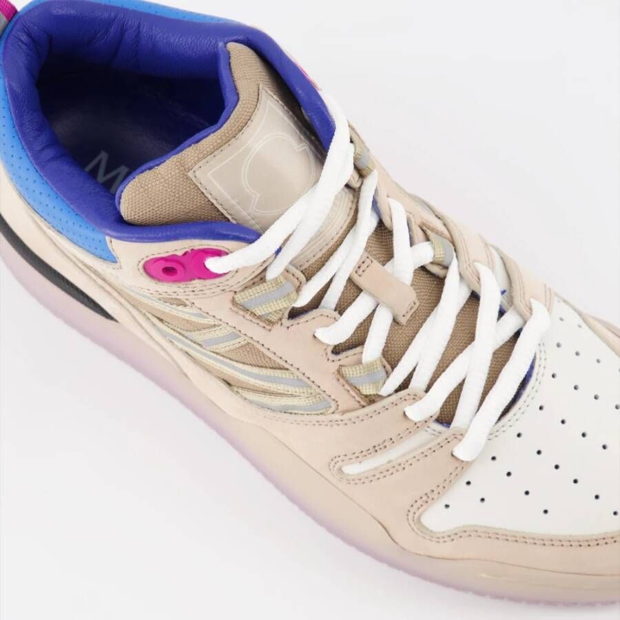 Moncler Reflecterende Nubuck Leren Sneakers Multicolor Dames
