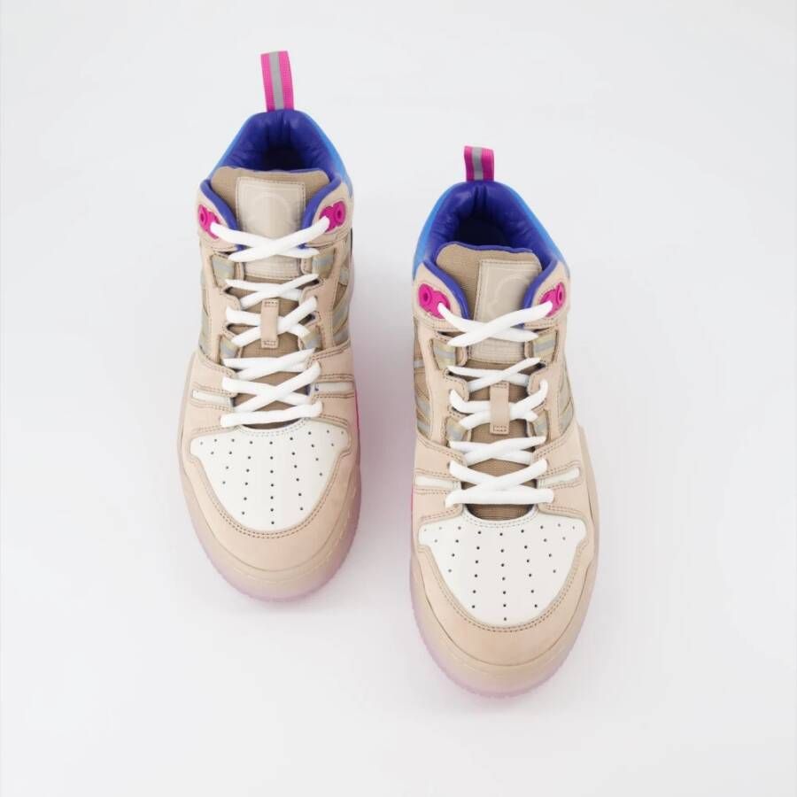 Moncler Reflecterende Nubuck Leren Sneakers Multicolor Dames