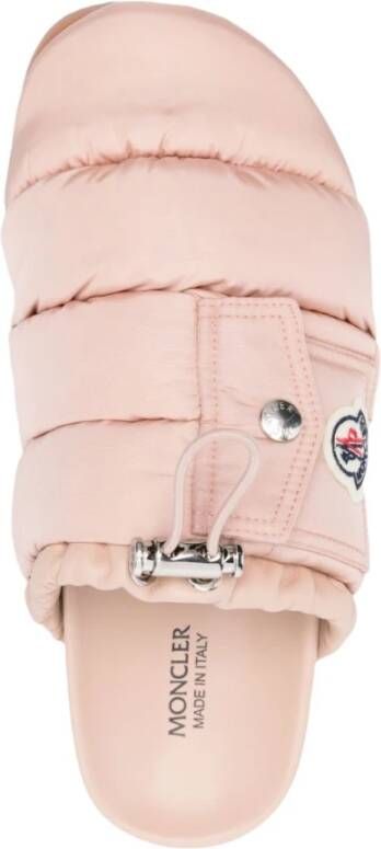 Moncler Roze Sandalen met Logo Patch Pink Dames