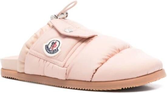 Moncler Roze Sandalen met Logo Patch Pink Dames