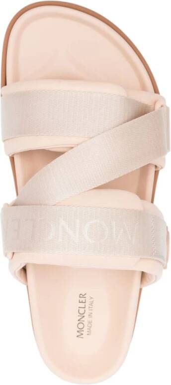 Moncler Roze Sandalen met Touch-Strap Sluiting