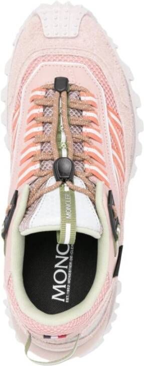 Moncler Roze Waterdichte Sneakers met Reflecterende Details Pink Dames