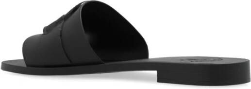 Moncler Rubberen slides Black Dames