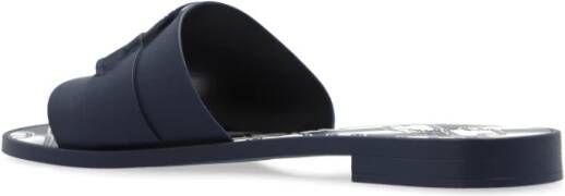 Moncler Rubberen slides Blue Dames